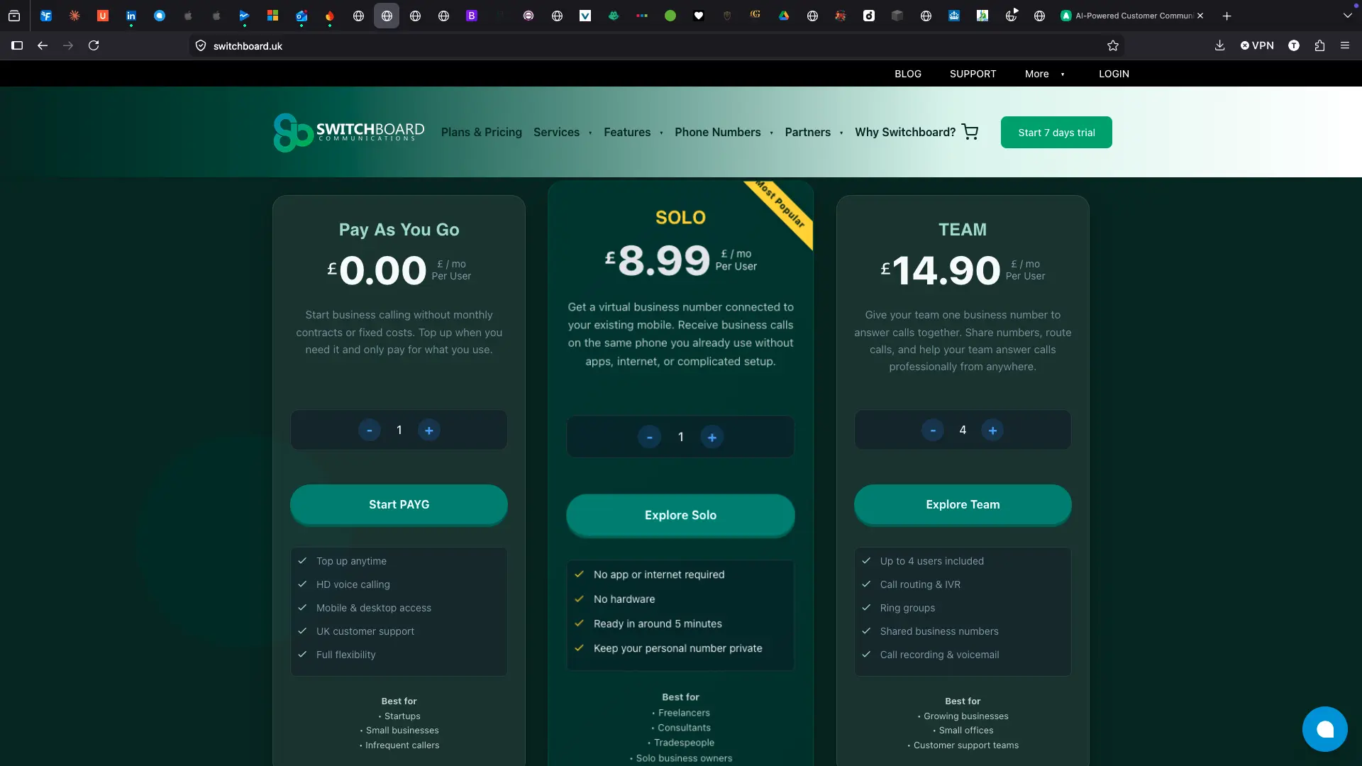 Plans & Pricing